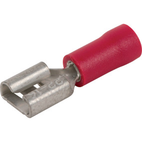 Flachsteckhülse Rot 6,3 Mm 100 (00131305) Prillinger