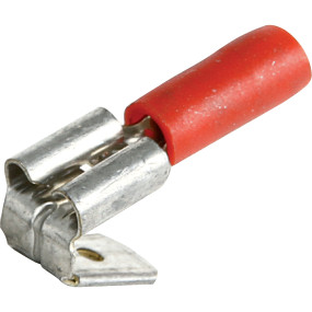 Doppelflachstecker Rot 6,3 Mm (00131398) Prillinger