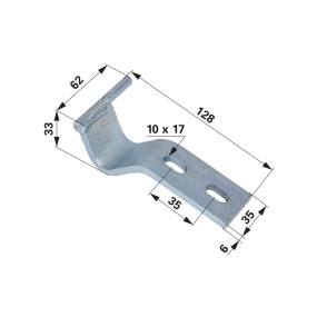 Scharnier Motorhaube links Zu (00133073) Prillinger