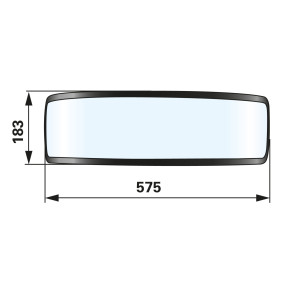 Glas  für Scheinwerferrahmen A (00133265) Prillinger