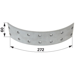 Bremsbelag 272X60 Mm Zu Case (00145430) Prillinger