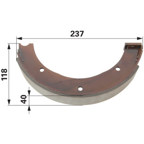 Bremsbacke für Handbremse 250X (00145443) Prillinger