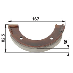 Bremsbacke für Handbremse (00145519) Prillinger