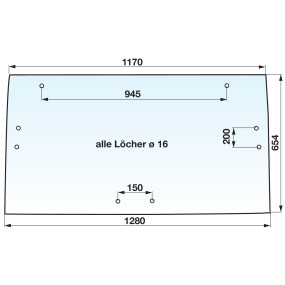 Heckscheibe Farbe Klar (00154015) Prillinger