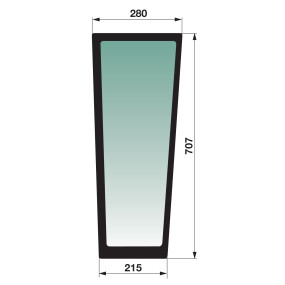 Frontscheibe links Unten Farbe (00154100) Prillinger