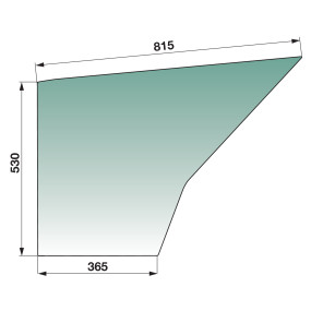 Türscheibe Unten Farbe Grün Ge (00154819) Prillinger