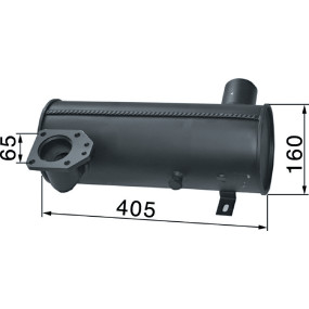 Auspufftopf Unter Der Motorhau (00156721) Prillinger