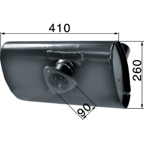 Auspufftopf Unter Der Motorhau (00156724) Prillinger