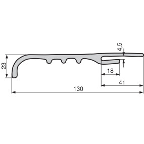 Kotflügelprofil Universal 130 (00157010) Prillinger