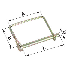 Wellenvorstecker Eckig 9,5 Mm (00160647) Prillinger