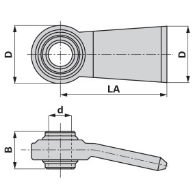 Anschweißende Gebogen 28,4Mm L (00161351) Prillinger