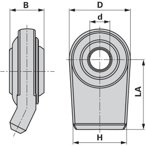 Anschweißende Gebogen 28,4Mm L (00161354) Prillinger