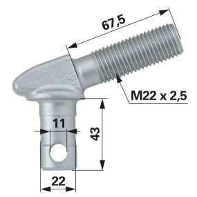 Knieschraube für Seitenstabili (00161605) Prillinger