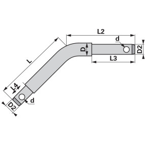 Stufenbolzen Gebogen Dm 19/Dm (00161830) Prillinger