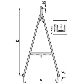 Zuggabel 2500X900 Mm (00181911) Prillinger