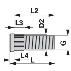 Radbolzen M20X1,5 76 Mm (00183358) Prillinger