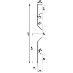 Aufsatzstahlbordwand 400X2,0 M (00185030) Prillinger