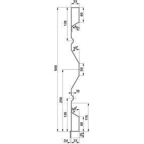Aufsatzstahlbordwand 500X2,0 M (00185031) Prillinger