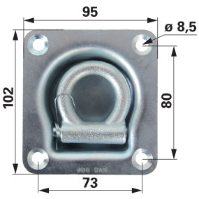 Zurrmulde Einfach 800 Dan mit (00186061) Prillinger