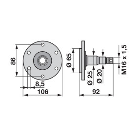 Sechachse Anstelle Von Rabe 72 (00219256) Prillinger