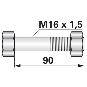 Nutabscherschraube M16X1,5X90 (00219320) Prillinger