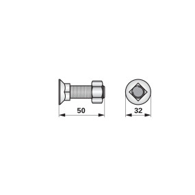 Pflugschraube Vierkant M16X50 (00228265) Prillinger