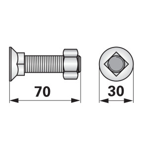 Pflugschraube Vierkant M16X70 (00228269) Prillinger