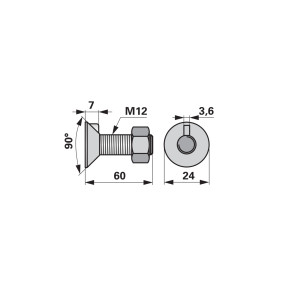 Pflugschrauben M12 X 60 (00228627) Prillinger