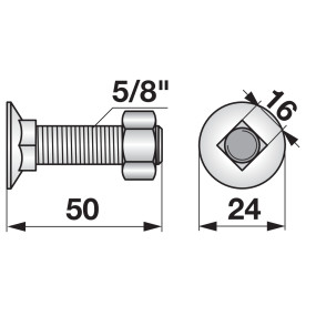 Pflugschraube Vierkant 5/8 Zol (00228765) Prillinger