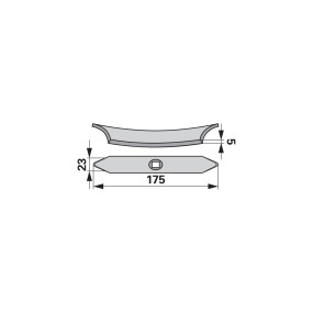 Normalschare 23X5X170 (00230725) Prillinger