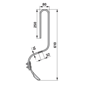 Spurlockererzinke 32X10X610 (00230840) Prillinger