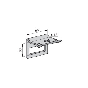 Zinkenhalter für Rahmen 50X50 (00231070) Prillinger