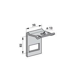 Zinkenhalter für Rahmen 60X60 (00231071) Prillinger