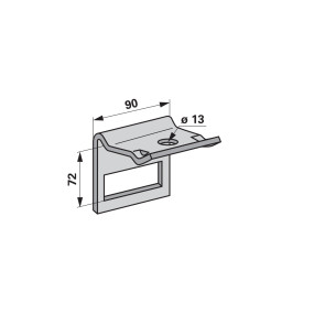 Zinkenhalter für Rahmen 60X60 (00231072) Prillinger