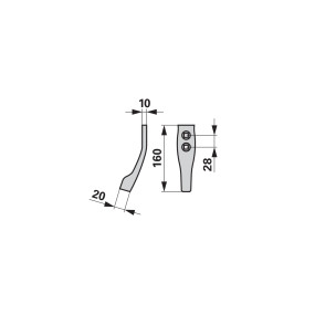 Schare für Spurlockerer 20X180 (00231079) Prillinger