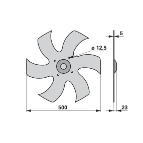 Nivelliersternscheibe rechts A (00231082) Prillinger