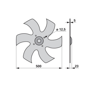 Nivelliersternscheibe links An (00231083) Prillinger