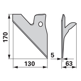 Halbschare rechts Arbeitsbreit (00232238) Prillinger