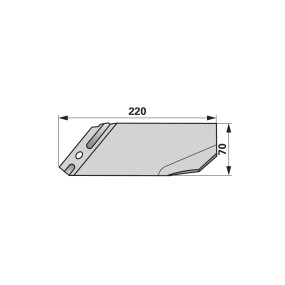 Häufelschare links L 220 H 70 (00232285) Prillinger