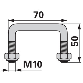 Bügelschraube 70X50 M10 (00232414) Prillinger