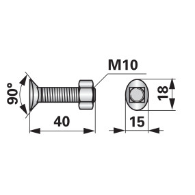 Planetenschraube M10X40 Güte 6 (00238102) Prillinger