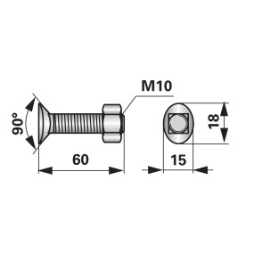 Planetenschraube M10X60 Güte 1 (00238155) Prillinger