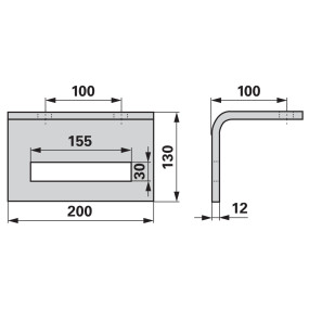 Zinkenhalter für Rahmen 80X80 (00240413) Prillinger