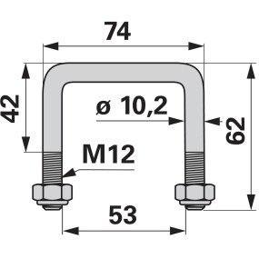 Bügelschraube M12 System Golia (00240416) Prillinger