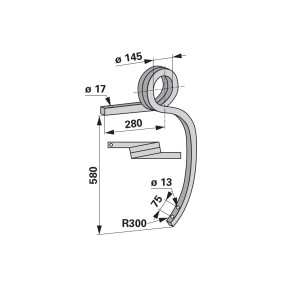 Grubberstiel links Gedreht 35X (00240547) Prillinger