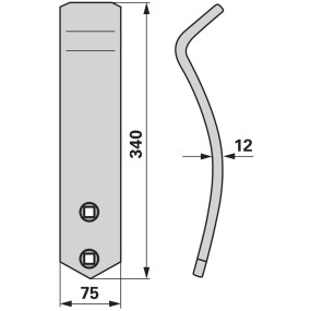 Leitblech mitte Anstelle Von (00240588) Prillinger