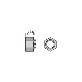 Kronen - Mutter M30X3,5 (00240692) Prillinger