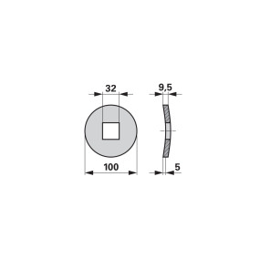 Vorschweißring für 30X30 Welle (00240695) Prillinger