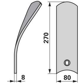 Leitblech rechts Anstelle Von (00240715) Prillinger