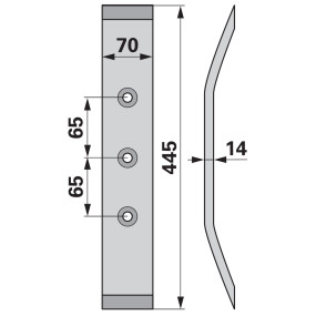 Grubberschare Arbeitsbreite 70 (00240729) Prillinger